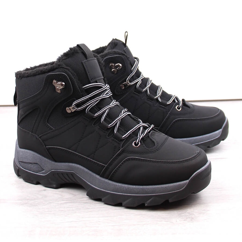 Isolierte Winterstiefel für Herren, schwarz 1