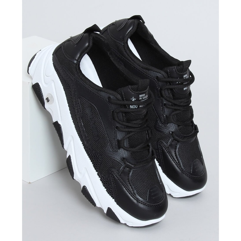 Schwarz Frances Schwarze Sportschuhe für Damen 1