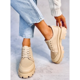 Golv Khaki Trekking-Sneaker beige 1