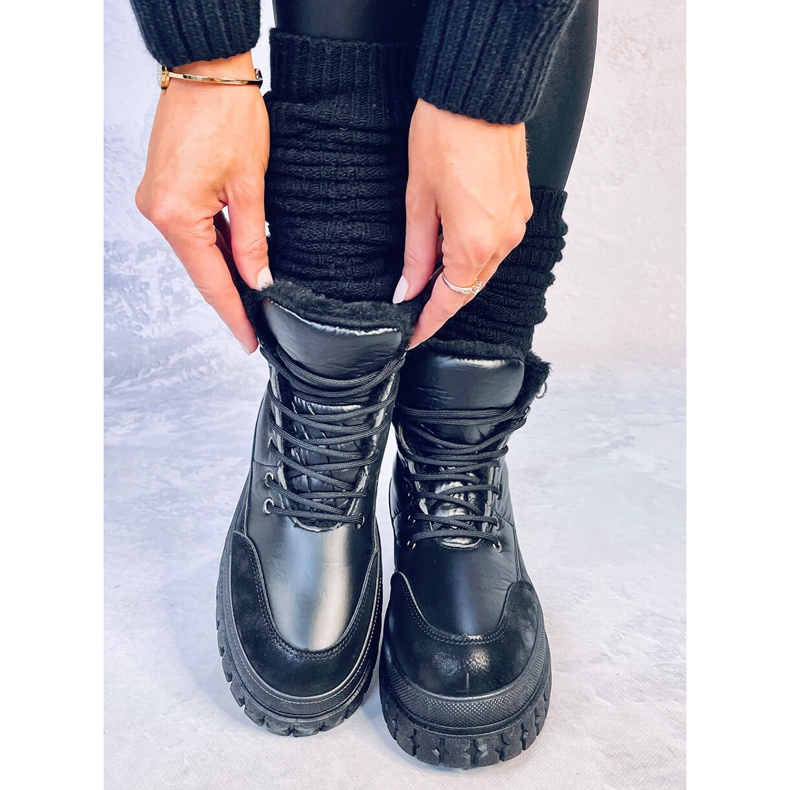 Renn Schwarze Schneestiefel für Damen 1