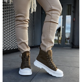 Grüne High-Plateau-Sneaker von Jose 1