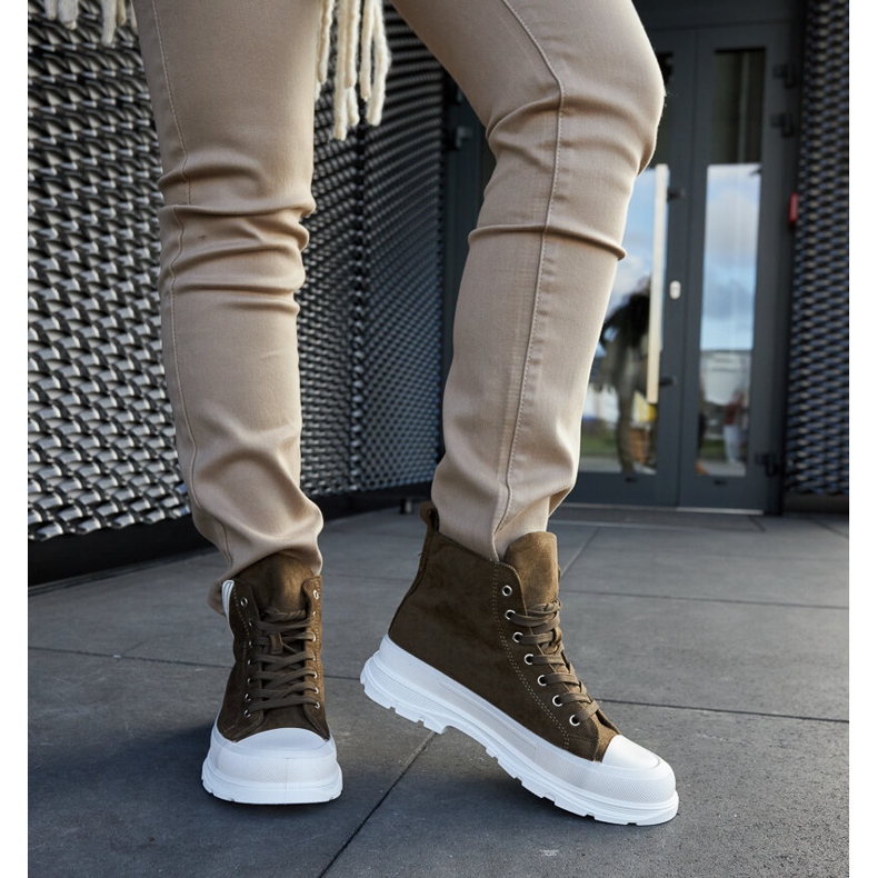 Grüne High-Plateau-Sneaker von Jose 1