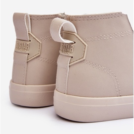 Isolierte Kinder-Sneaker mit Reißverschluss Big Star MM374012 Hellbeige 2