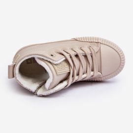 Isolierte Kinder-Sneaker mit Reißverschluss Big Star MM374012 Hellbeige 4