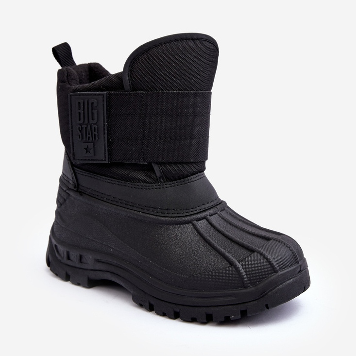 Isolierte Schneestiefel mit Klettverschluss für Kinder, Schwarz, Big Star MM374122 1
