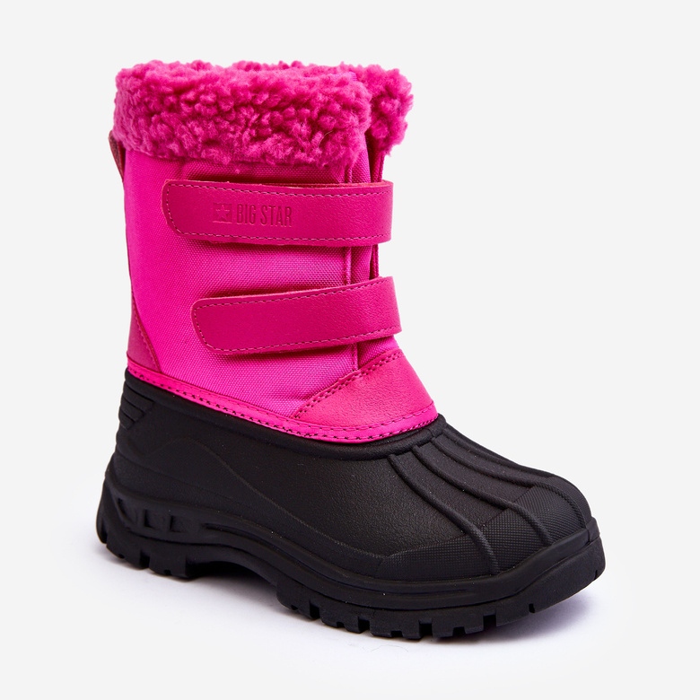 Kinder-Schneestiefel mit Klettverschluss Big Star Fuchsia MM374112 rosa 1