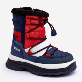 Isolierte Schneestiefel für Kinder mit Reißverschluss, Marineblau, Big Star MM374194 6