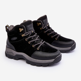 Herren Trapper Trekkingschuhe Schwarz Fontanoe 2