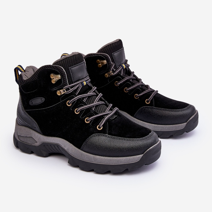 Herren Trapper Trekkingschuhe Schwarz Fontanoe 2