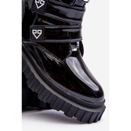 FR1 Lackierte, isolierte Mädchenstiefel, Black Rilina schwarz 1