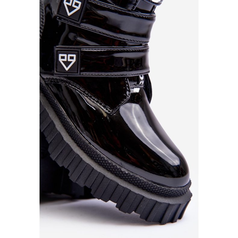 FR1 Lackierte, isolierte Mädchenstiefel, Black Rilina schwarz 1