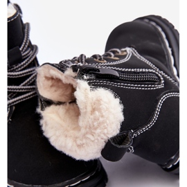 Trapperstiefel für Kinder mit Reißverschluss und Schaffell, Schwarz Marialee 2