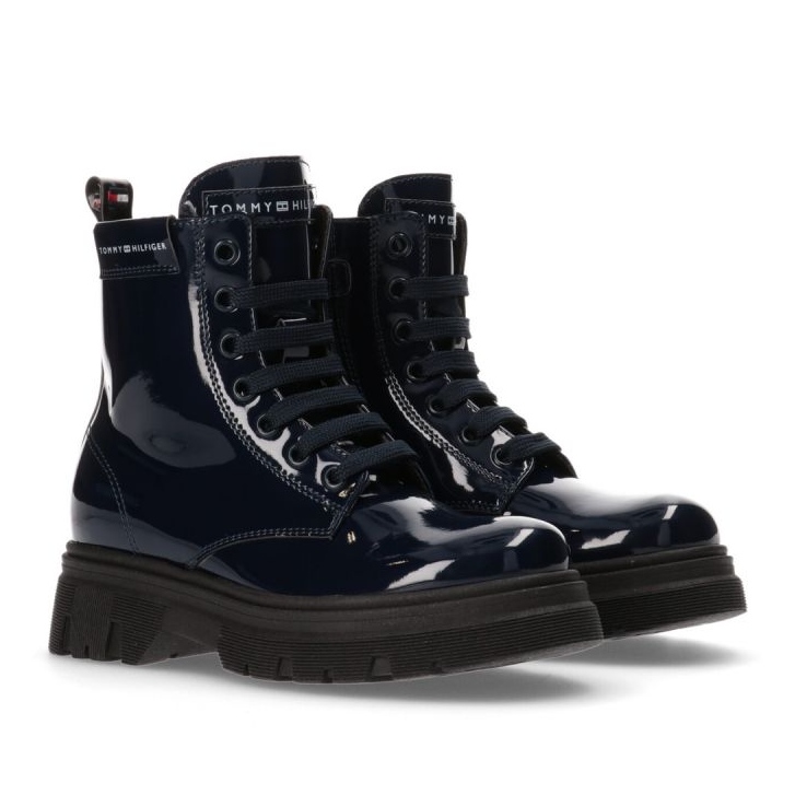 Tommy Hilfiger Schnürstiefelette Blau W T4A5-33040-0775800-800 schwarz 1