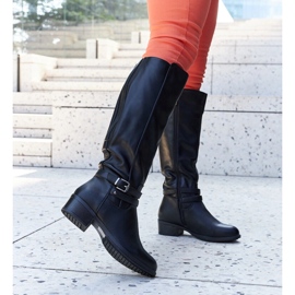 Schwarze, hochisolierte Aldisio-Stiefel 1