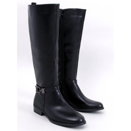 Jessie Black Damen-Vollnarbenstiefel schwarz 1