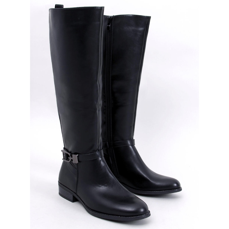 Jessie Black Damen-Vollnarbenstiefel schwarz 1