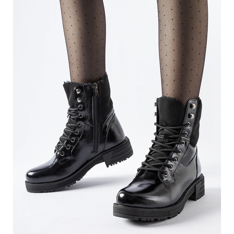 Schwarze isolierte Arbeiterstiefel 1