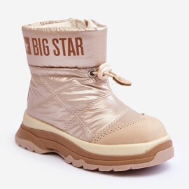 Isolierte Schneestiefel für Kinder mit Reißverschluss Big Star MM374197 beige 1