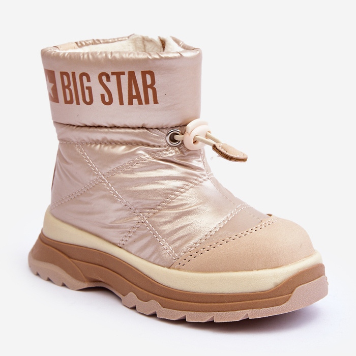 Isolierte Schneestiefel für Kinder mit Reißverschluss Big Star MM374197 beige 1