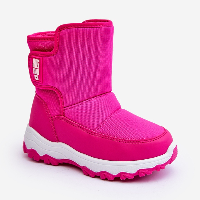 Isolierte Schneestiefel für Kinder mit Klettverschluss Pink Big Star MM374121 rosa 1