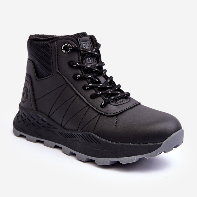 Isolierte Trapper-Trekkingschuhe für Kinder Schwarz Big Star MM374203 1