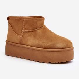 Camel Mennja Plateau-Schneestiefel für Damen braun 1