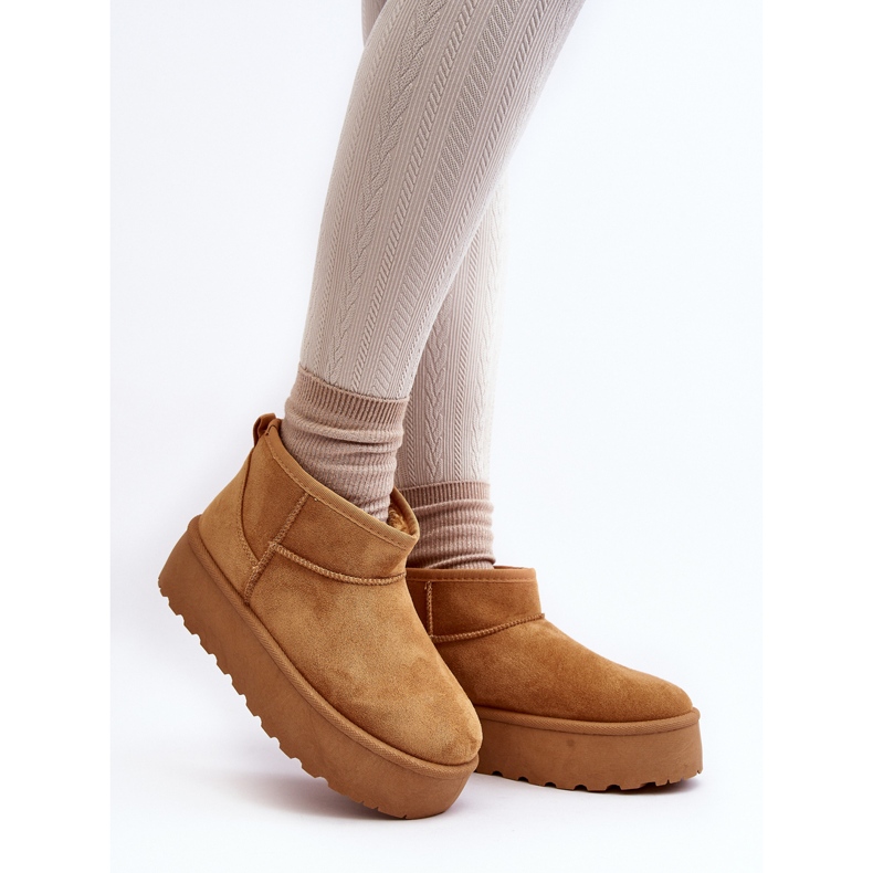 Camel Mennja Plateau-Schneestiefel für Damen braun 2