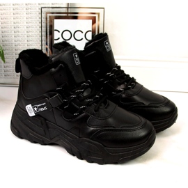 News Isolierte Damen-Sneaker, Schneestiefel, Schwarz 3