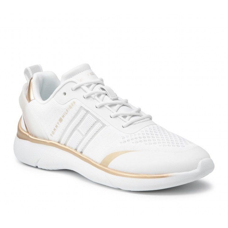 Tommy Hilfiger Gestrickter leichter Sneaker W FW0FW05791-YBR weiß 1