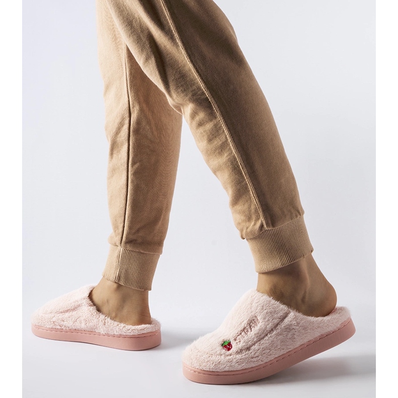 Hellrosa Collinsville-Hausschuhe 1