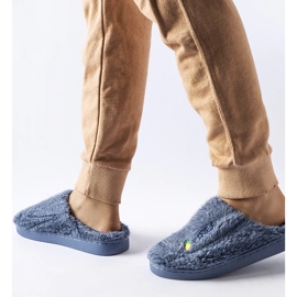 Marineblaue Collinsville-Hausschuhe 2