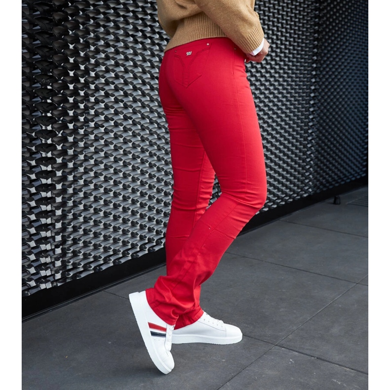 Weiße Schnürsneaker aus Leder 1