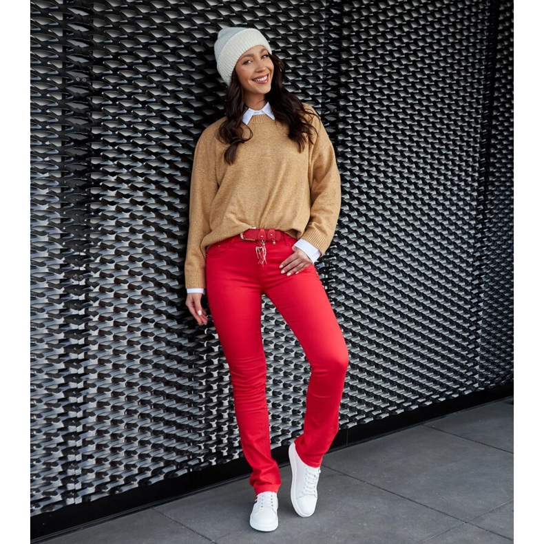 Weiße Schnürsneaker aus Leder 2