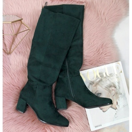 Grüne Sergio Leone warme Damenstiefel auf der Post 1