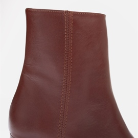 Marco Shoes Rosie Lederstiefeletten braun 1