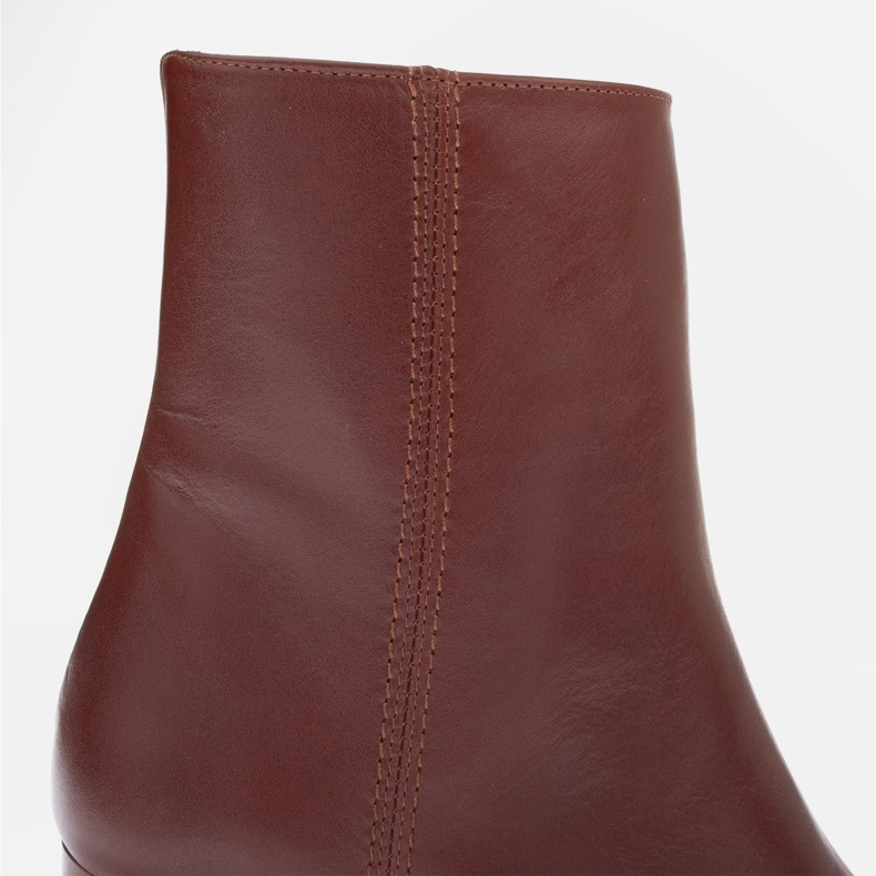 Marco Shoes Rosie Lederstiefeletten braun 1