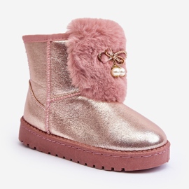 Rosa Hasiba Kinder-Schneestiefel mit Fellfutter 1