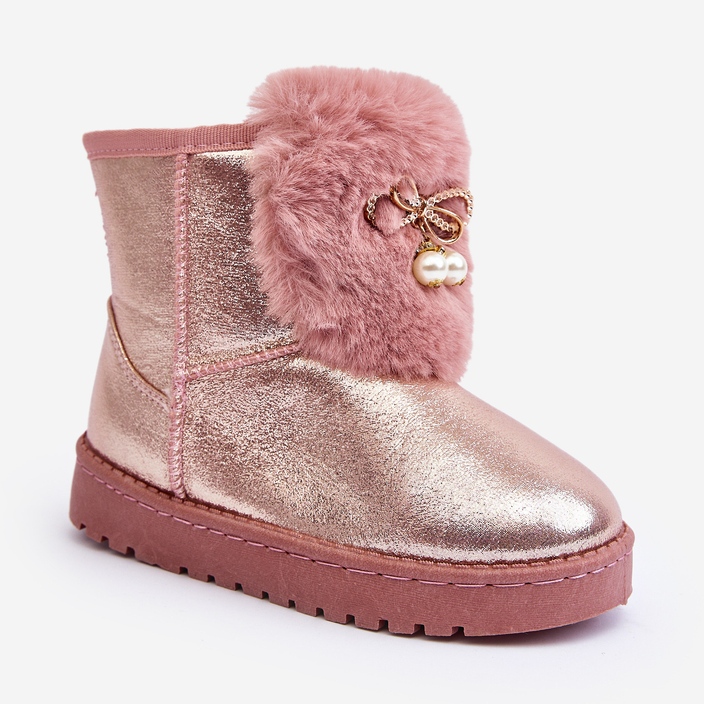 Rosa Hasiba Kinder-Schneestiefel mit Fellfutter 1