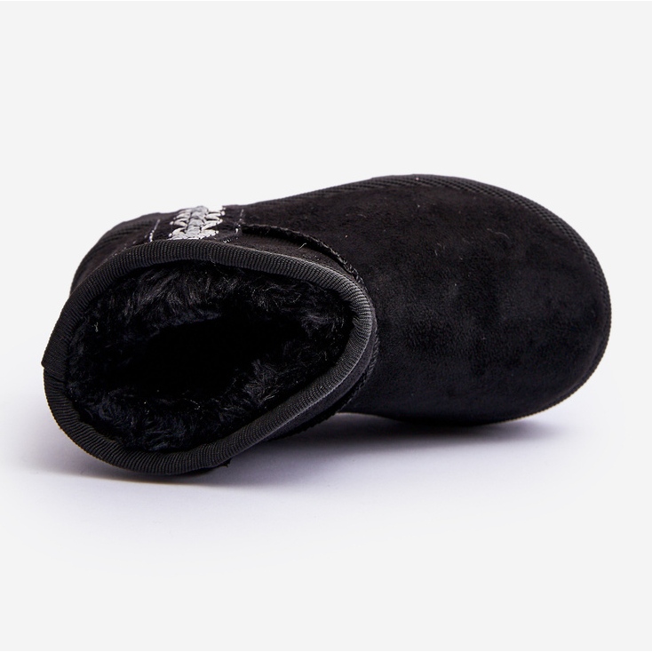 Schwarze Leonora isolierte Schneestiefel für Kinder 1