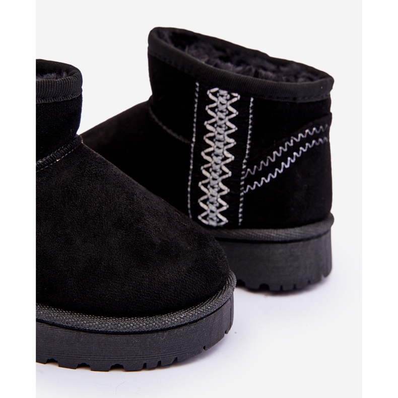 Schwarze Leonora isolierte Schneestiefel für Kinder 2