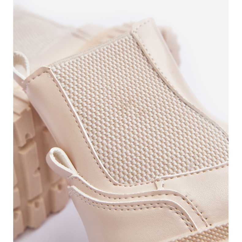 Isolierte Reißverschlussstiefel für Kinder Beige Jolynn 1