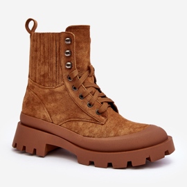 Camel Gordts Schnürstiefeletten für Damen braun 4
