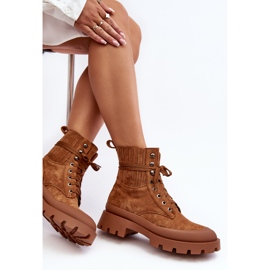 Camel Gordts Schnürstiefeletten für Damen braun 2