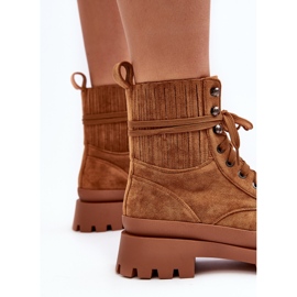 Camel Gordts Schnürstiefeletten für Damen braun 10