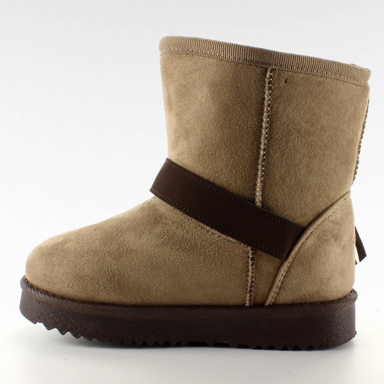 Kinder-Emuski mit Frędzlami K1647404 Taupe beige 2