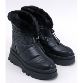 Tavaris Schwarze Schneestiefel mit Fell 1