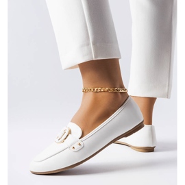 Weiße Loafer für Damen von Eleena 1
