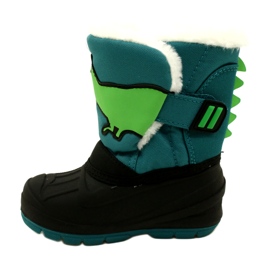 Befado isolierte Kinder-Schneestiefel 160X016 schwarz und grün 2