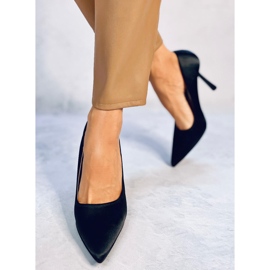 Pumps mit einzigartigem Absatz von Lesley Black schwarz 1