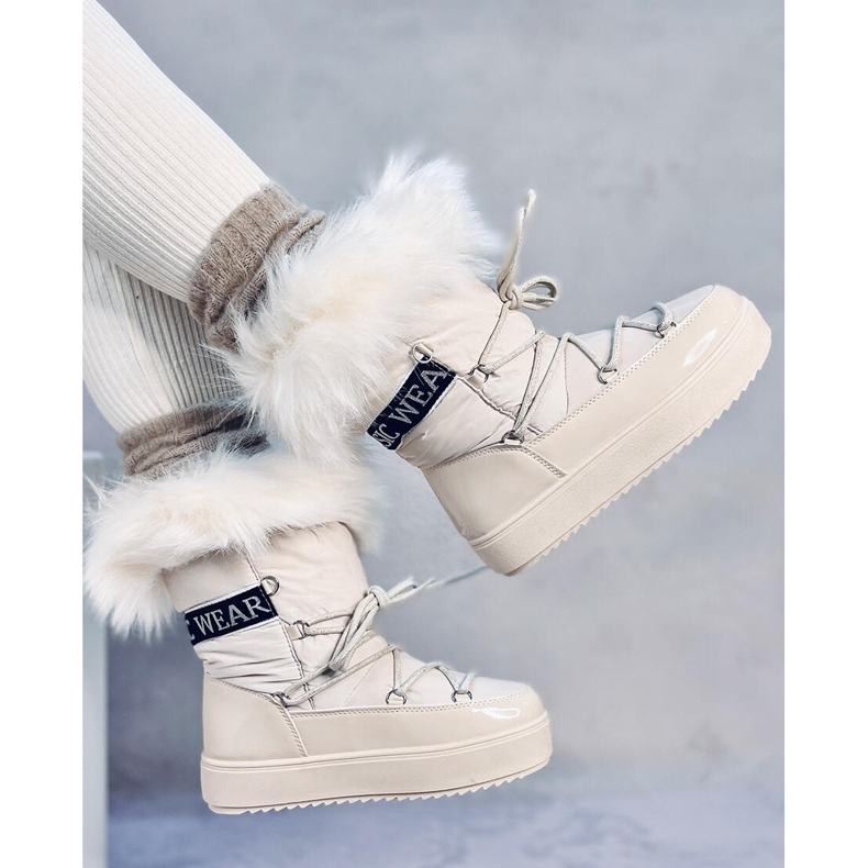 Kendals Beige Fell-Schneestiefel 2